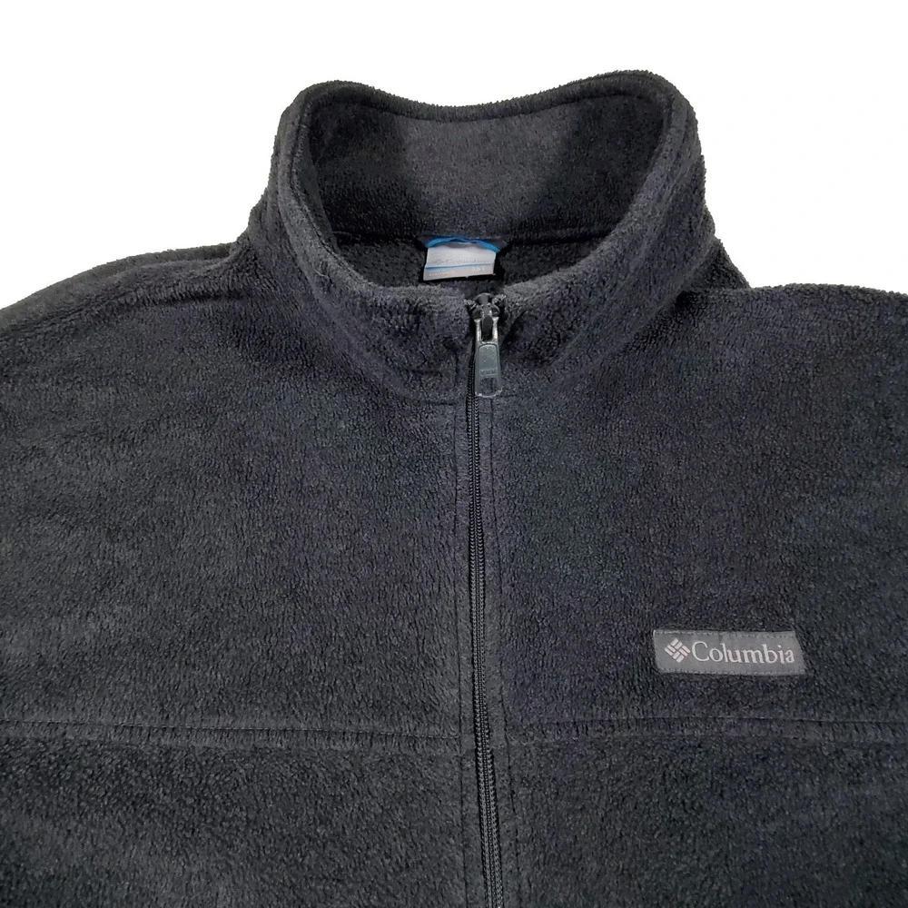Columbia Fleece Jacket Men's 3XT Gray Full Zip‎ Outdoor Hiking
